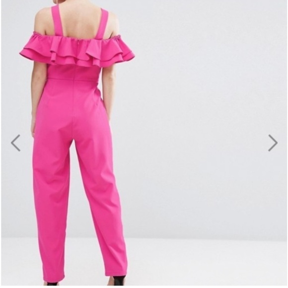 True Decadence petite hot pink jumpsuit - Picture 3 of 8